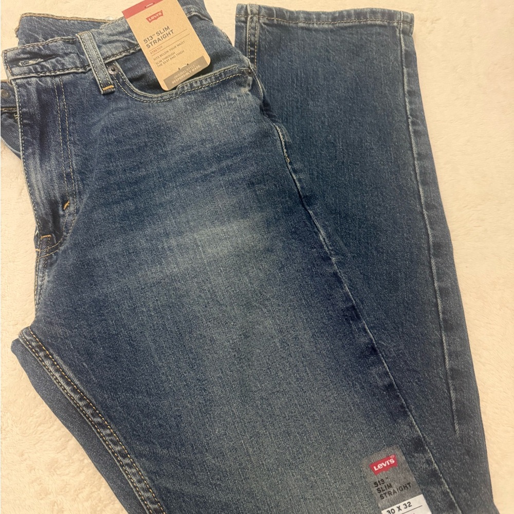 New Levi’s Men 513 Slim Straight Jeans – 30x32 – With Tags